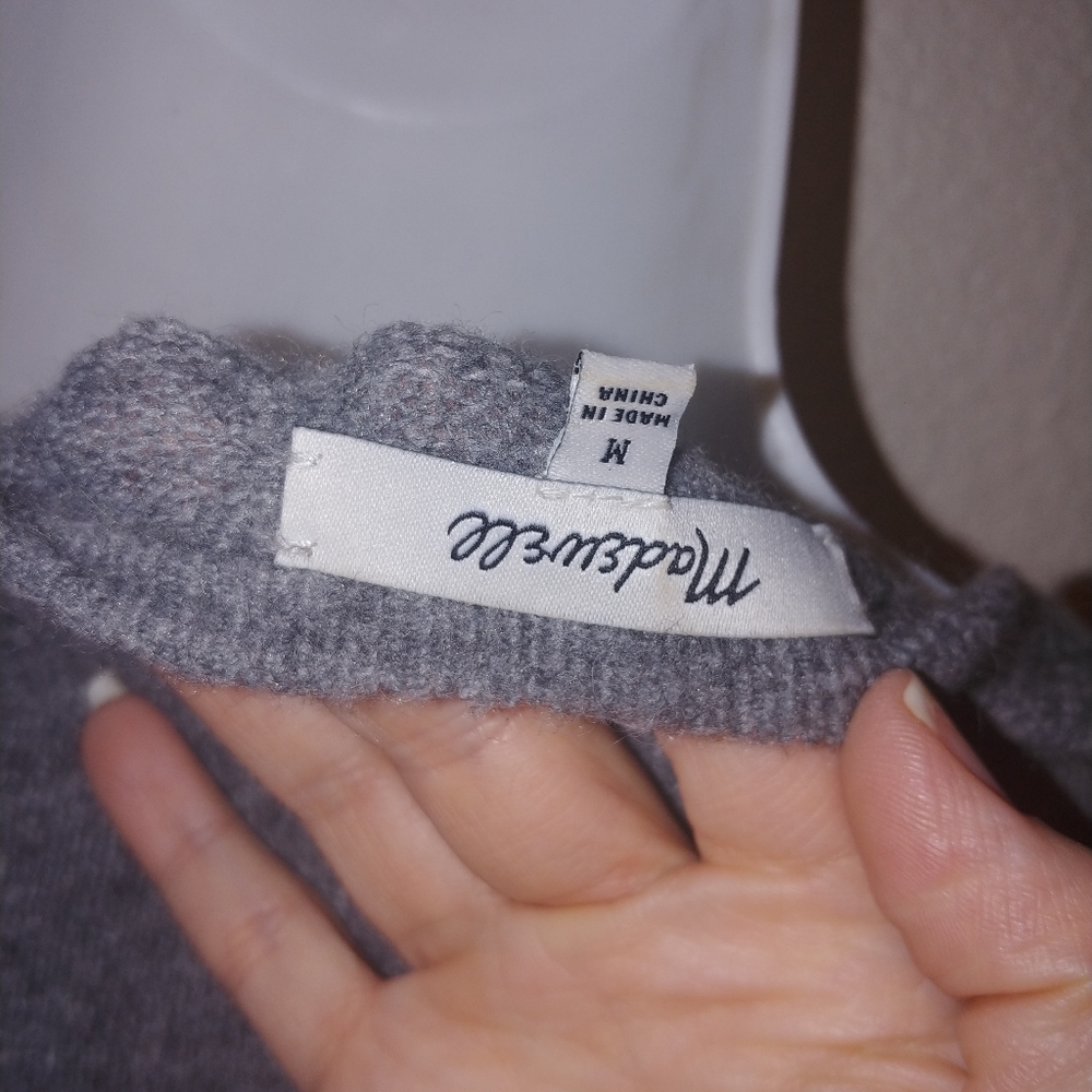 Madewell walker open front merino wool cardigan - Picture 7 of 8